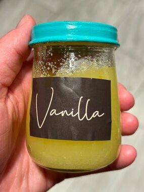 Handmade Vanilla Scented Sugar Scrub